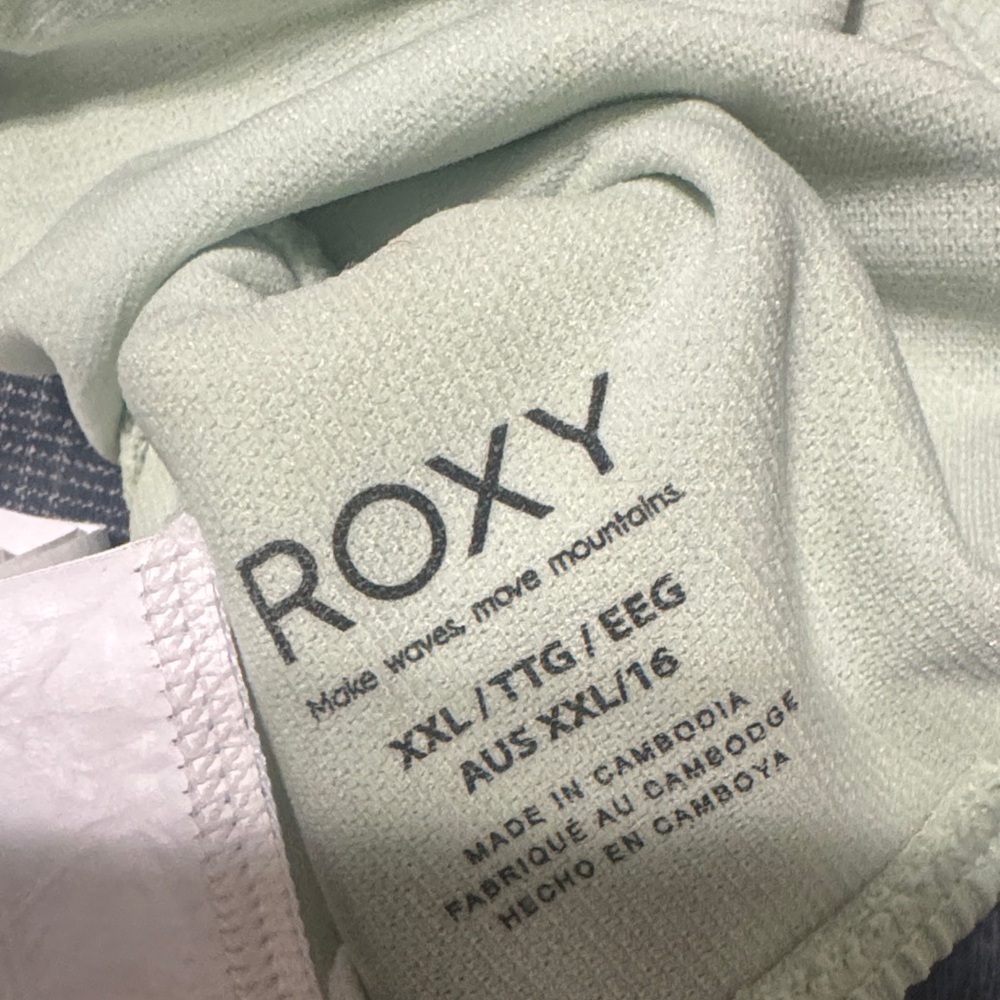 Roxy Light Green Ribbed Bralette - Picture 2 of 2